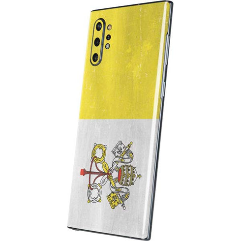 Vatican City Flag Distressed Galaxy Note 10 Plus Skin